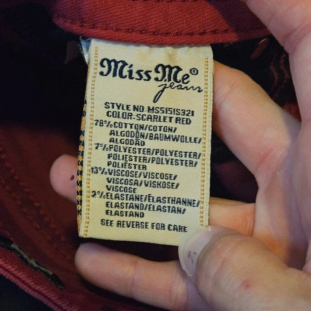 Miss Me‎ Skinny Jeans Lot of 2 Womens 27 Vintage Mid Rise Stretch Denim Y2K Edgy